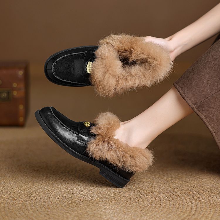 deep-mouth-flat-shoes-low-heel-slip-on-round-toe_1 Deep Mouth Flat Shoes Low Heel Slip-On Round Toe