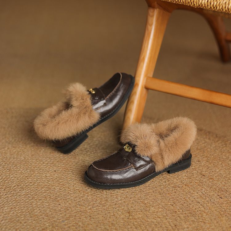 deep-mouth-flat-shoes-low-heel-slip-on-round-toe_4 Deep Mouth Flat Shoes Low Heel Slip-On Round Toe