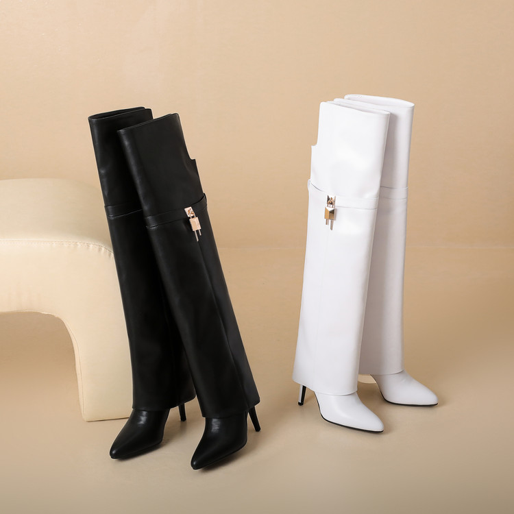 Women's Over-the-Knee High Heel Fashion Boots - Style e.html