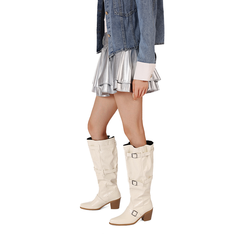 womens-over-the-knee-knight-boots-square-toe-chunky-high-heel Women's Over-the-Knee Knight Boots - Square Toe Chunky High Heel