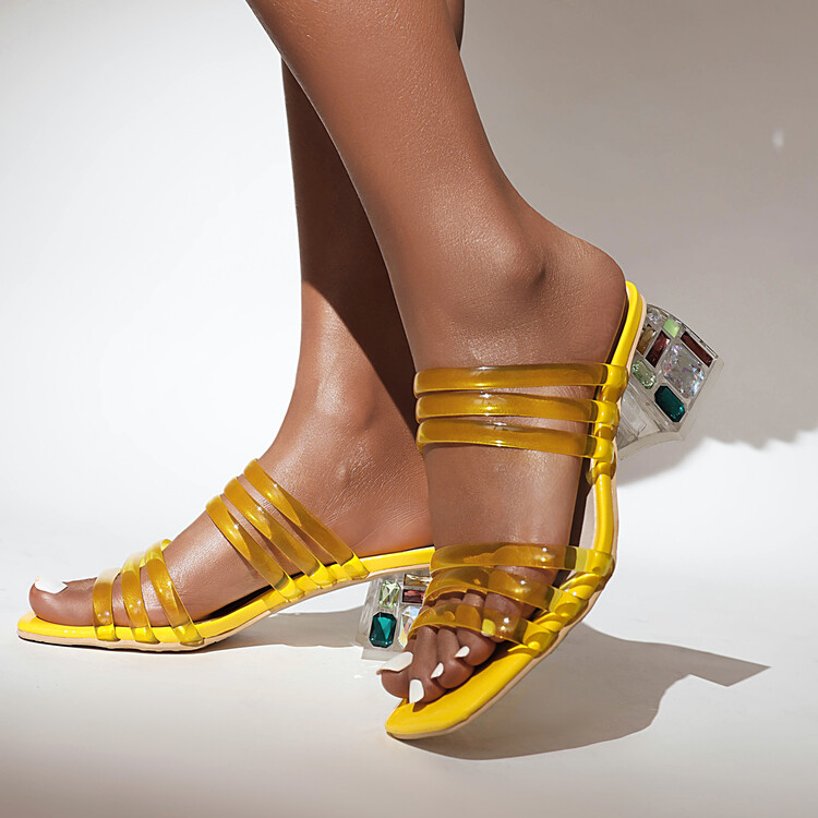 womens-roman-sandals-low-top-pu-upper-rubber-sole-square-mid-heel Women's Roman Sandals Low Top PU Upper Rubber Sole Square Mid Heel